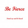 Be Fierce Coaster Set of 4 Red