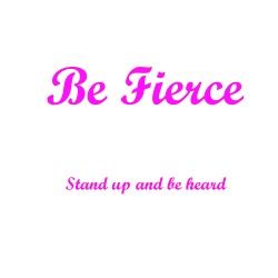 Be Fierce Coaster Set of 4 Pink