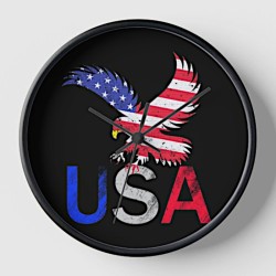 10.5" USA Eagle Clock