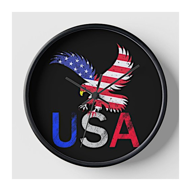 10.5" USA Eagle Clock